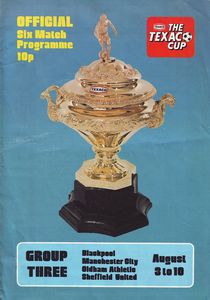 Sheffield United v Manchester City Texaco Cup 1974/75